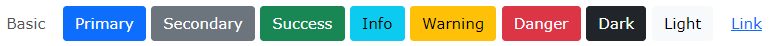 Colors of Button classes on Bootstrap